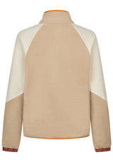 iriedaily Holina Mix Troyer Sweatshirt beige – Rückenansicht