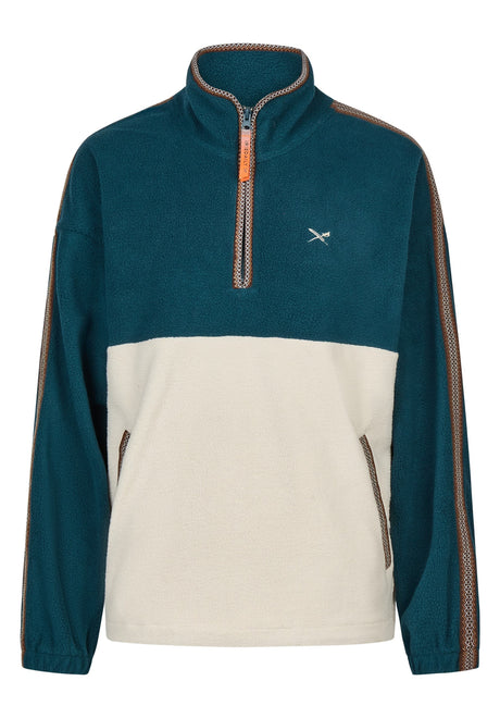 iriedaily Pahada Teddy Troyer Sweatshirt darkorion – Detailansicht 1