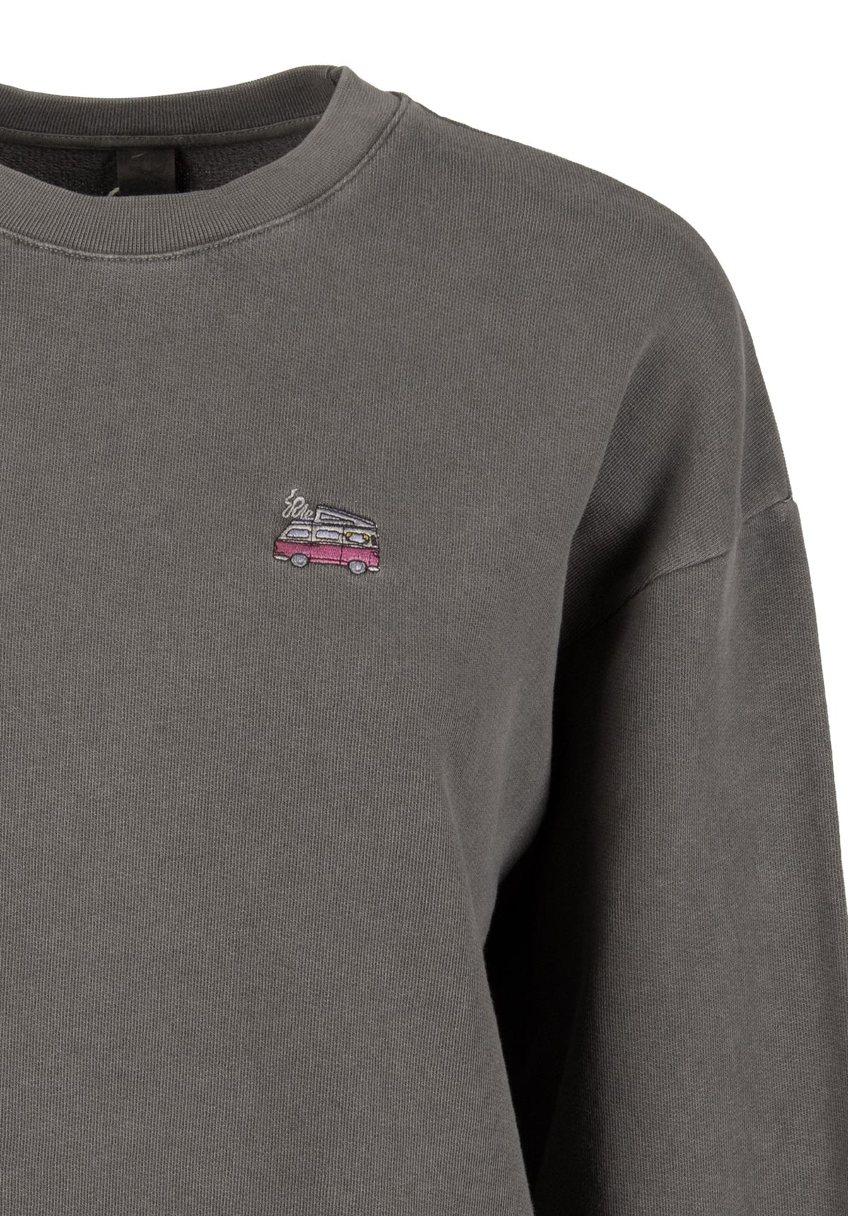 iriedaily Vancy Vint Crewneck Sweatshirt offblack – Detailansicht 1