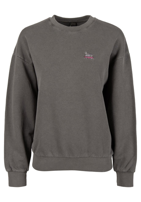 iriedaily Vancy Vint Crewneck Sweatshirt offblack – Vorderansicht