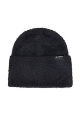 iriedaily Fuzzy Feather Mütze black – Vorderansicht
