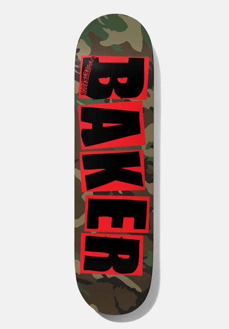 Baker Peterson Brand Logo Camo Deck green-red – Vorderansicht