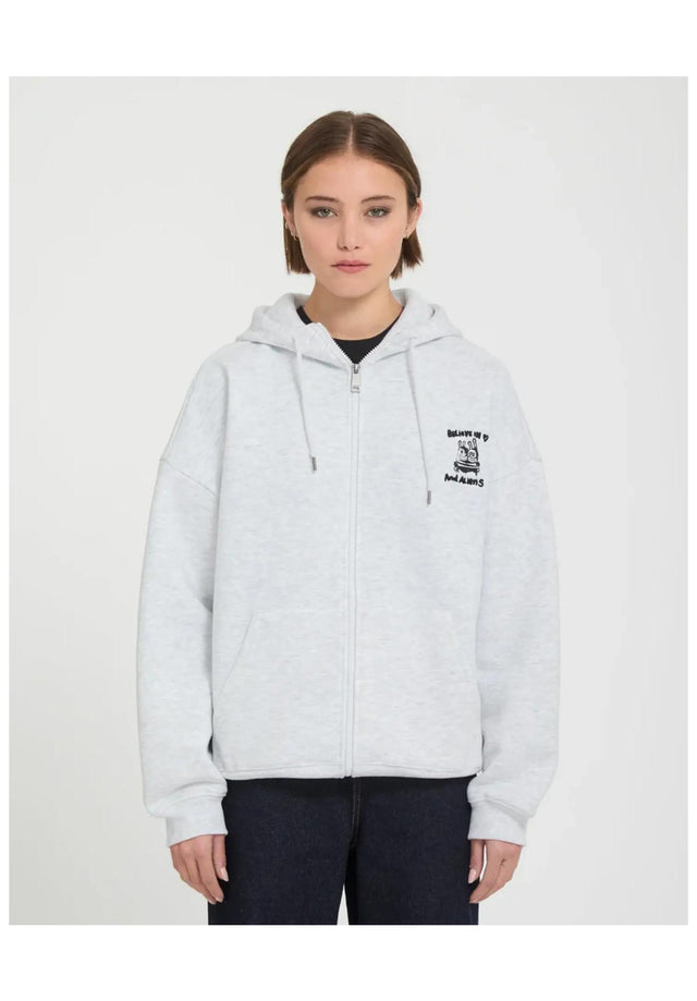 FA Ozzy Fleece boneheather Vorderansicht