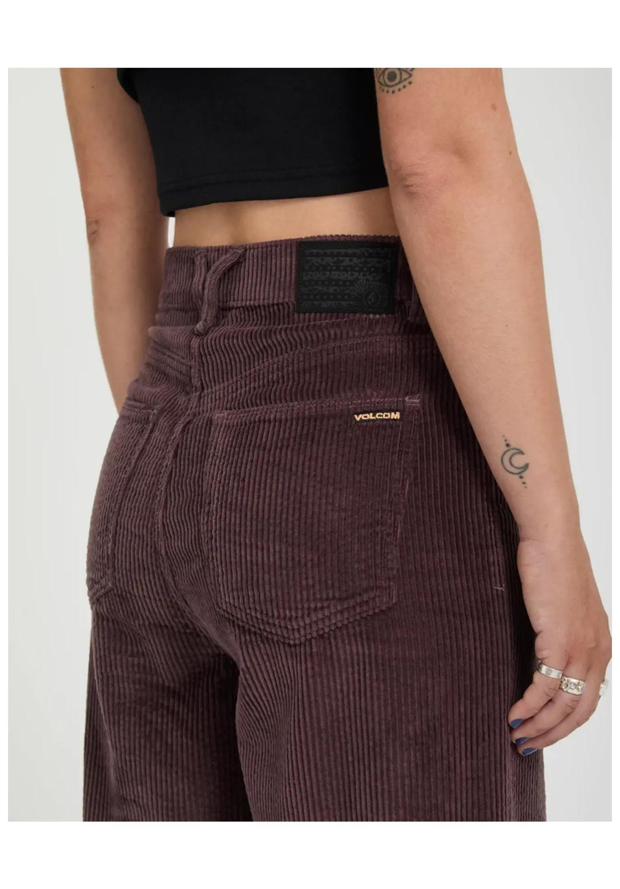 Volcom Weellow II Cordhose raisin – Detailansicht 1