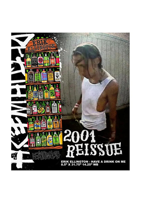 Deathwish Ellington Have A Drink On Me Reissue Deck multicolored – Rückenansicht