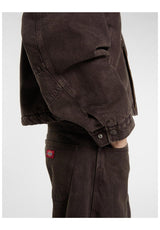 Dickies Miami Denim Hooded Zip-Hoodie darkbrown – Detailansicht 2