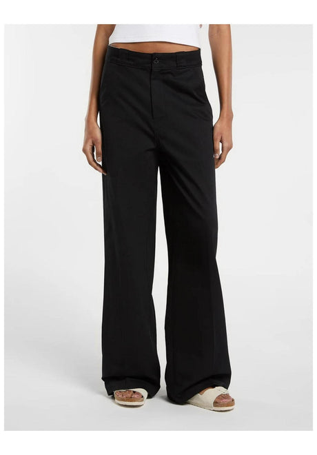 Dickies 247 Wide Leg Chino- / Stoffhose black – Vorderansicht