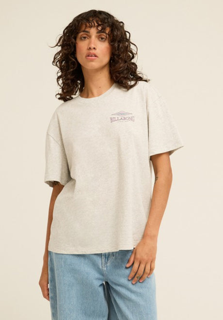 Billabong Heritage Backer T-Shirt greyheather – Vorderansicht
