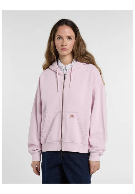 Dickies Sutcliffe Cropped Zip Hoodie Zip-Hoodie fragrantlilac – Vorderansicht