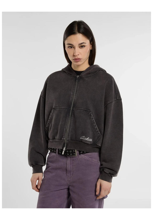 Baker Zipped Hoodie black Vorderansicht