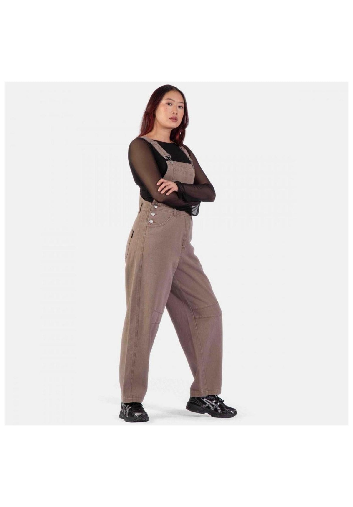 Santa-Cruz Opus Dot Barrel Dungarees Chino- / Stoffhose mole – Detailansicht 1