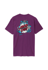 Santa-Cruz Grabke Exploding Dot T-Shirt freshpurple – Vorderansicht