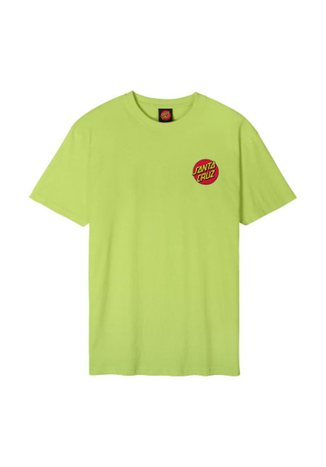 Santa-Cruz Classic Dot Chest T-Shirt green-glow – Rückenansicht