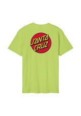 Santa-Cruz Classic Dot Chest T-Shirt green-glow – Vorderansicht