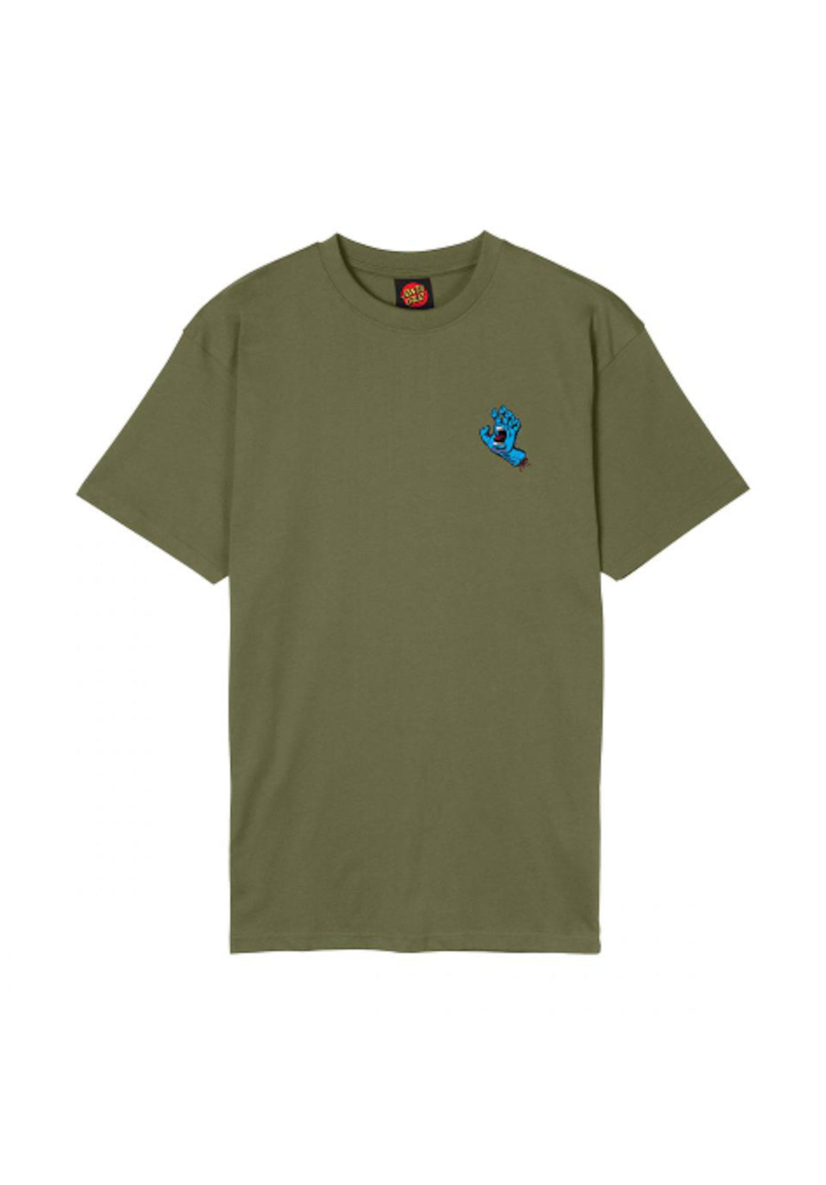 Santa-Cruz Screaming Hand Chest T-Shirt deepolive – Rückenansicht