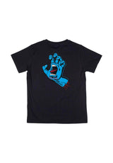 Santa-Cruz Screaming Hand Chest T-Shirt black – Vorderansicht