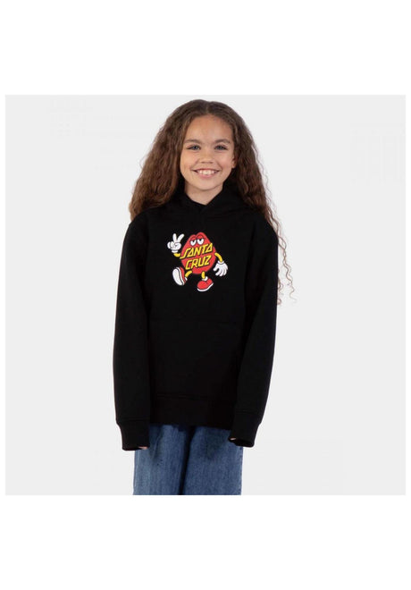 Santa-Cruz Dot Guy TTE Hood Hoodie black – Rückenansicht
