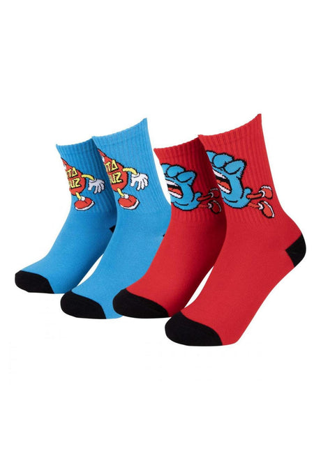 Santa-Cruz Youth Dude Socks Socken dudeblue-dudered – Vorderansicht
