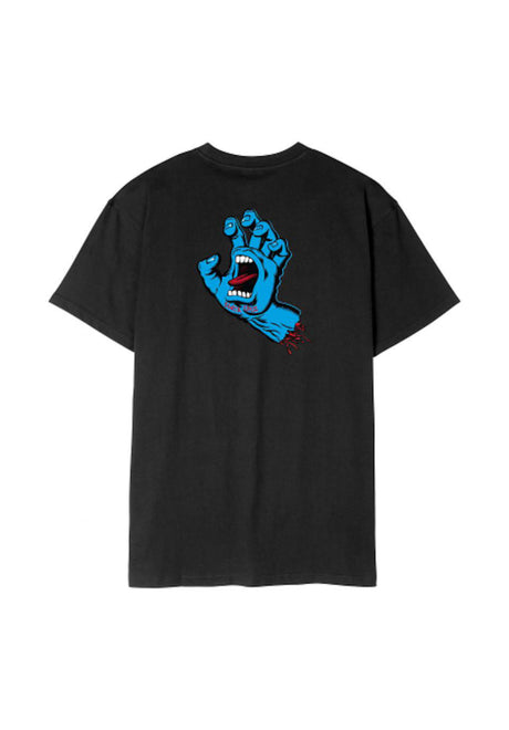 Santa-Cruz Screaming Hand Chest SP26 T-Shirt black – Vorderansicht