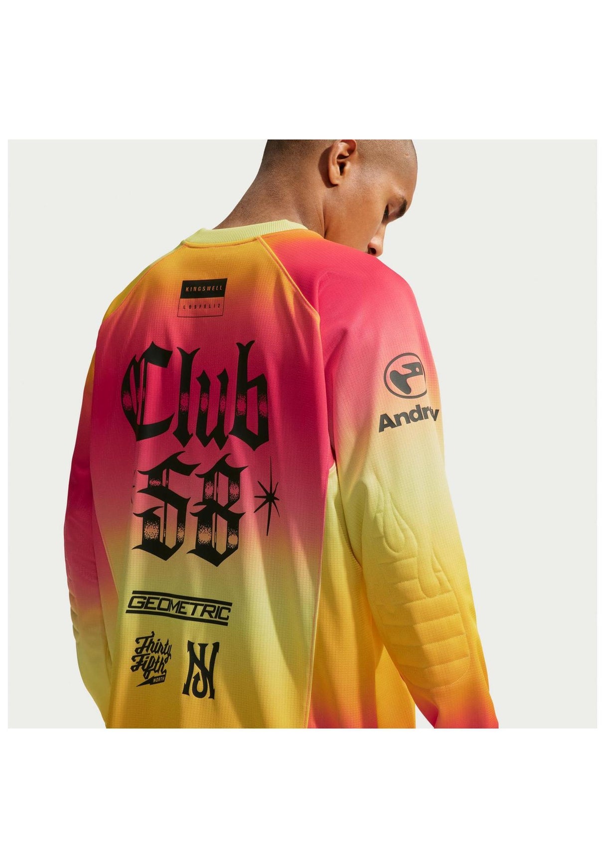 Club 58 LS Skate Jersey hyperpink Rueckenansicht
