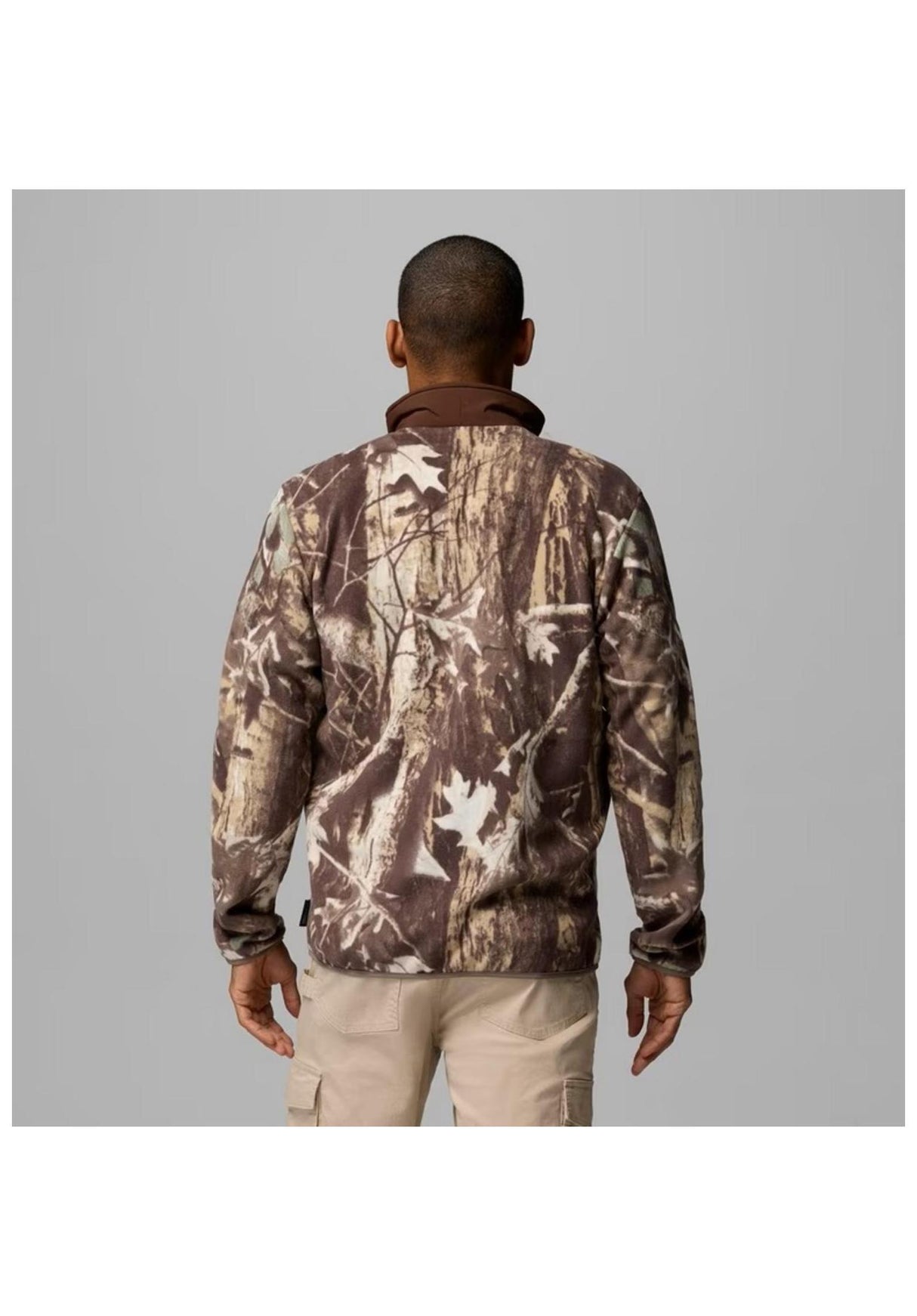 Columbia Sequoia Grove II Printed Full Zip Übergangsjacke iron-timberwolf – Rückenansicht