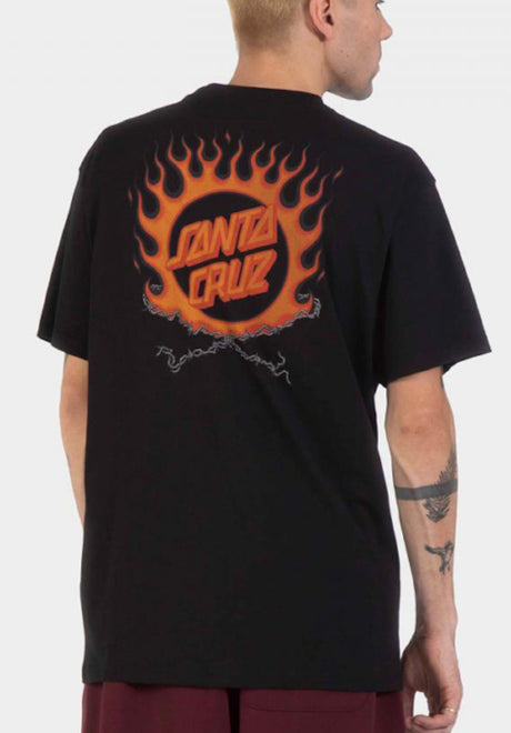 Santa-Cruz Forging Dot T-Shirt black – Vorderansicht