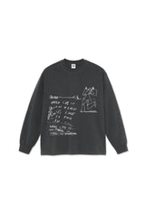 Polar Skate Co On Repeat LS Longsleeve silver-black – Rückenansicht