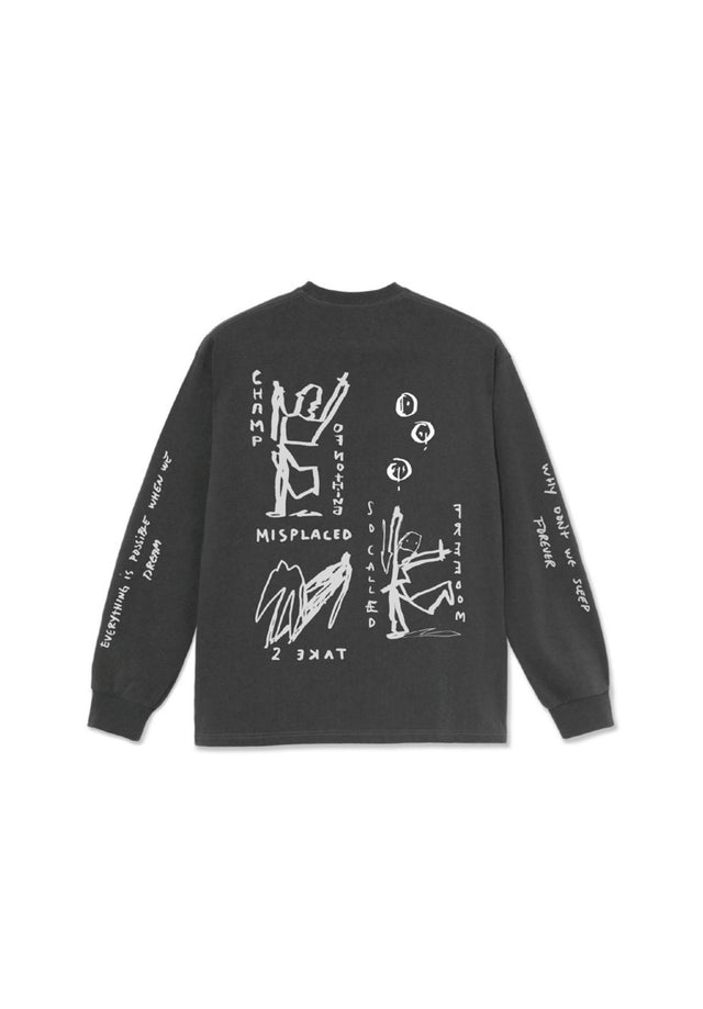 On Repeat LS silver-black Vorderansicht
