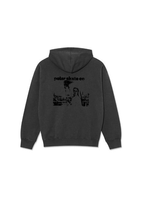 Polar Skate Co Dave Apocalypse Nun Hoodie dirtyblack – Vorderansicht