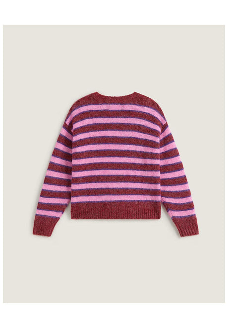 Rollins Stripe poppyemberred-purplelicorice Closeup1