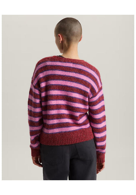 Rollins Stripe poppyemberred-purplelicorice Rueckenansicht
