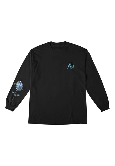 Spitfire x April Bighead Rose Longsleeve black – Vorderansicht