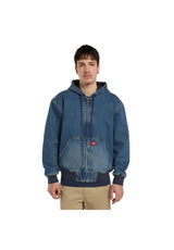 Dickies Hilham Lined Winterjacke midblue-fadewash – Vorderansicht