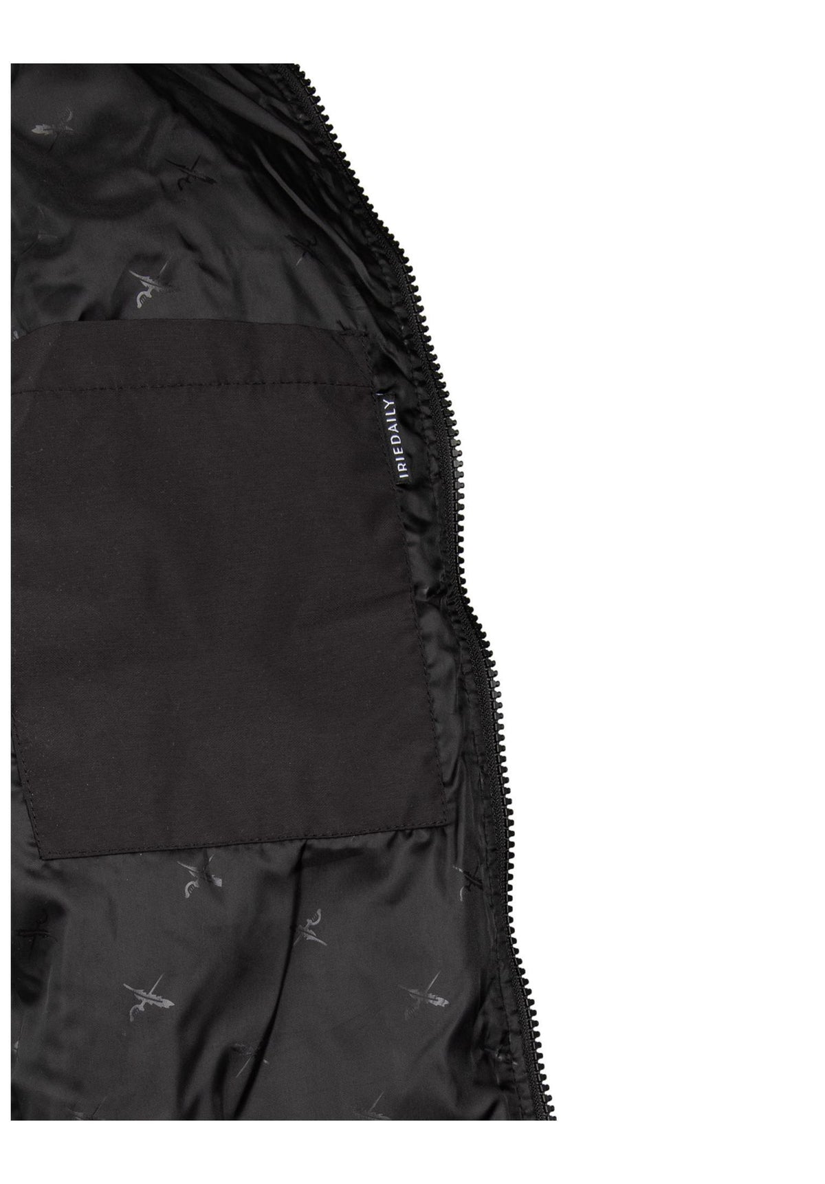 iriedaily x edding Fleece Übergangsjacke black – Detailansicht 2