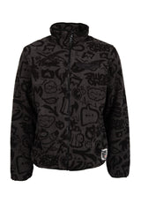 iriedaily x edding Fleece Übergangsjacke black – Vorderansicht