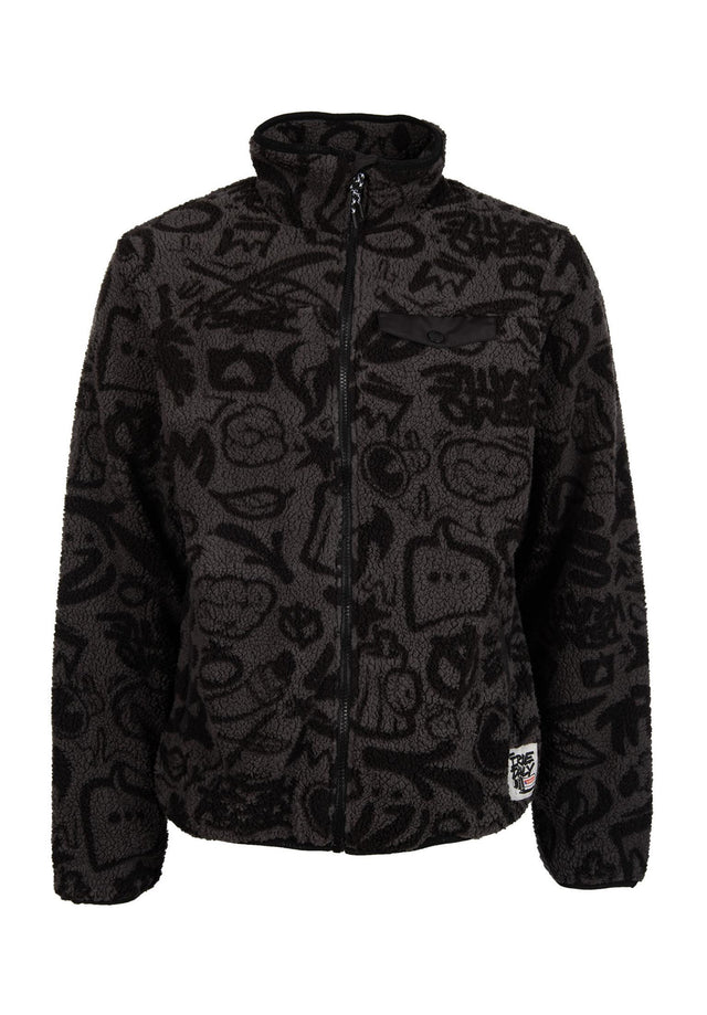 x edding Fleece black Vorderansicht