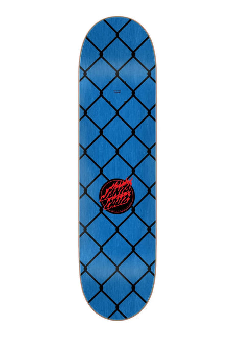 Santa-Cruz Flame Dot Chain Deck black-blue – Rückenansicht