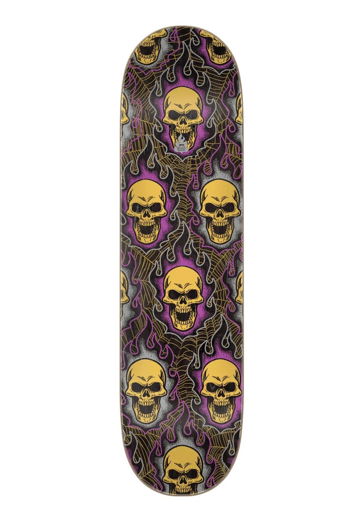 Creature Bonehead Webbed Deck black-purple – Rückenansicht