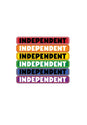 Bar Logo 6 x 1 Sticker black-yellow Vorderansicht