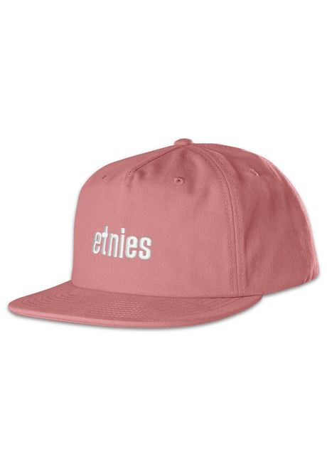 etnies Icon Embroidery Snapback Cap pink – Vorderansicht