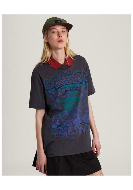 Vans Minds Eye Oversized T-Shirt charcoal-grey – Vorderansicht