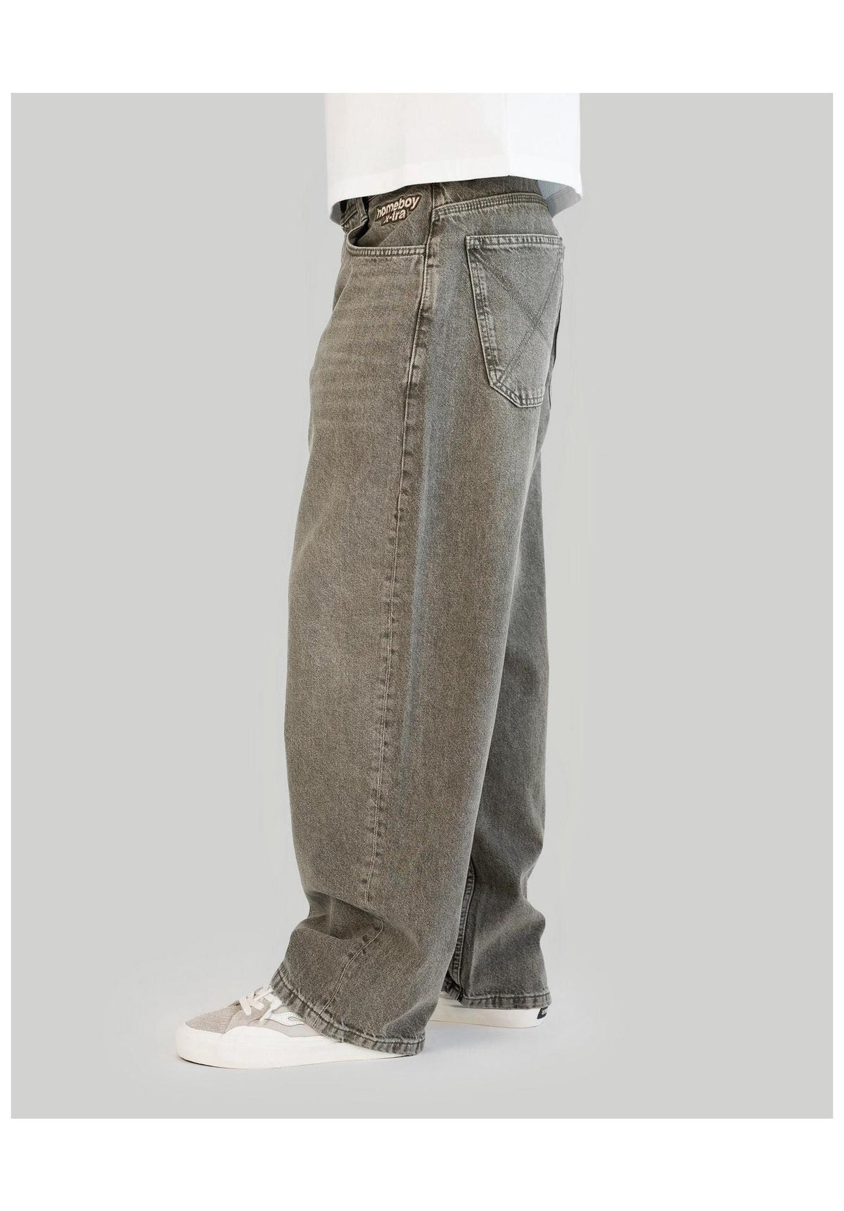 Homeboy x-tra MONSTER Dye Denim Jeans khaki – Detailansicht 1