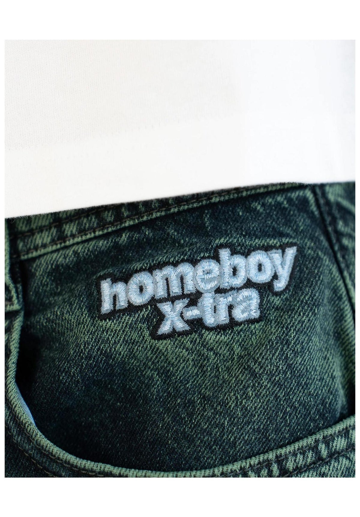 Homeboy x-tra MONSTER Dye Denim Jeans beast-green – Oberansicht