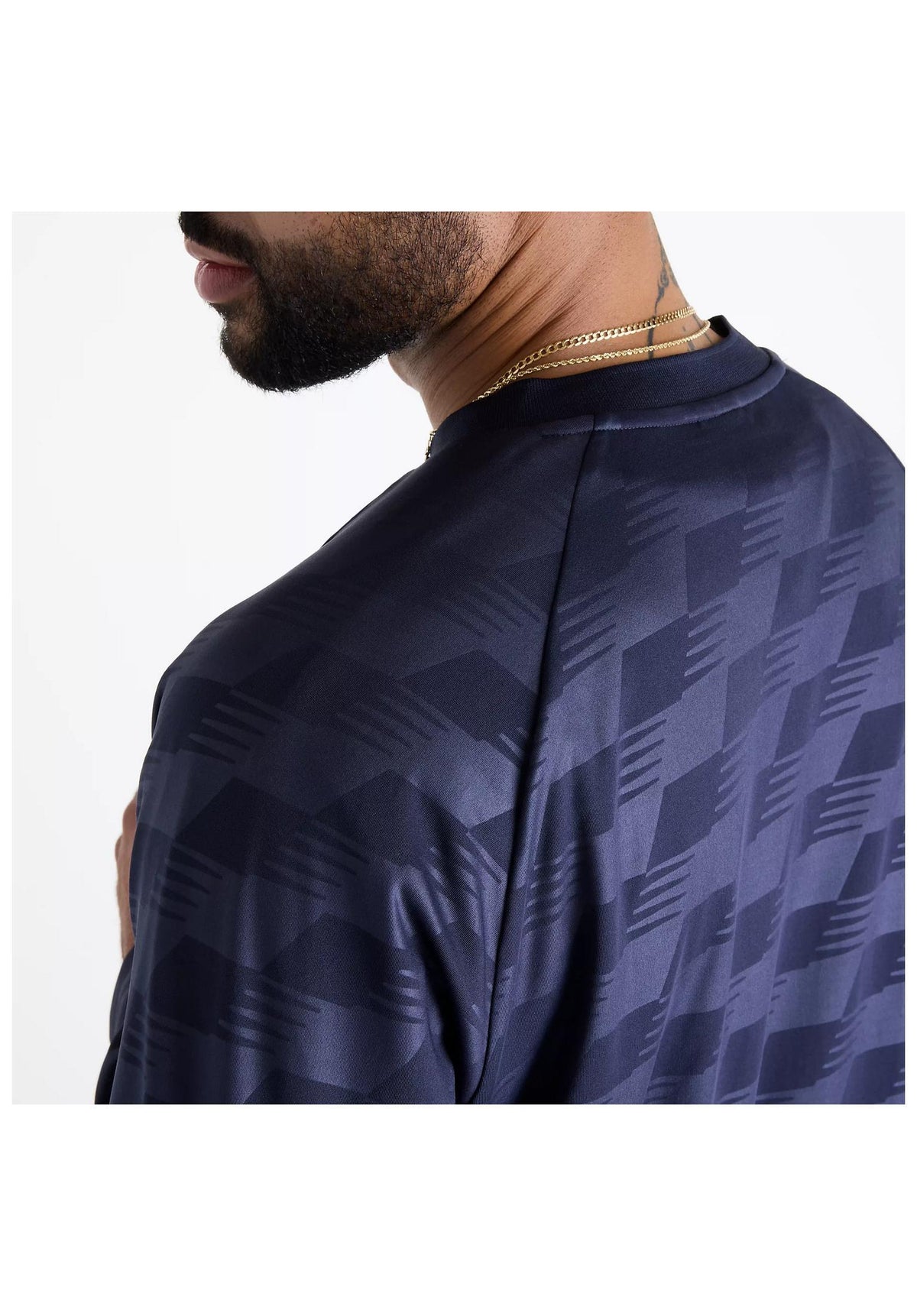 New Balance Numeric Long Sleeve Team Jersey Longsleeve night – Detailansicht 2