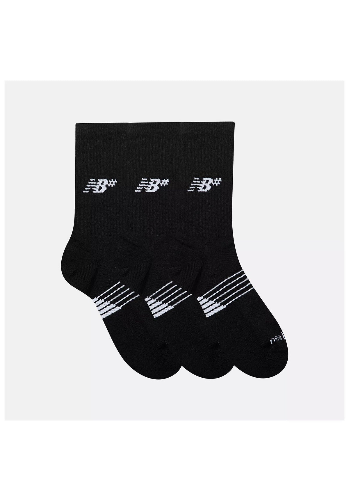 New Balance Numeric Active Numeric Crew Socks 3er Pack Socken black – Rückenansicht