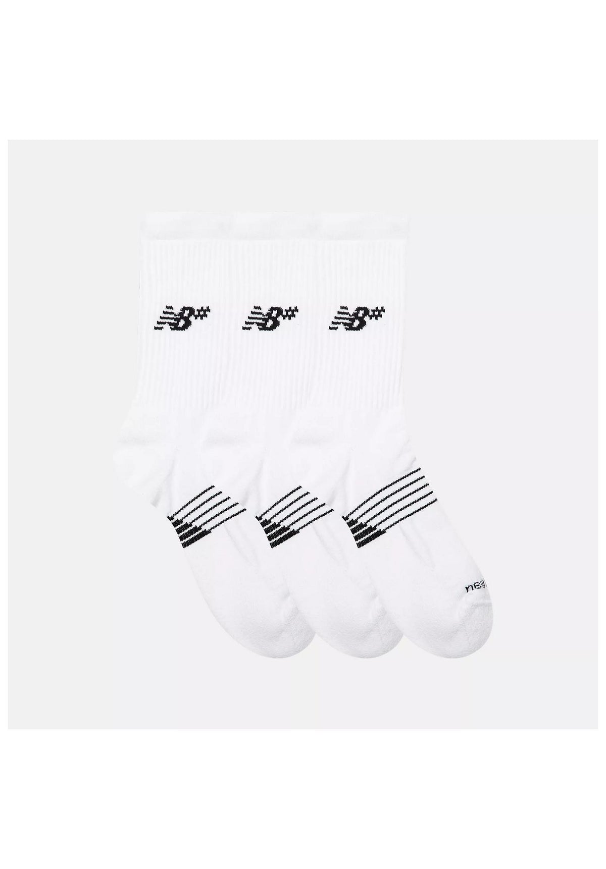 New Balance Numeric Active Numeric Crew Socks 3er Pack Socken white – Rückenansicht