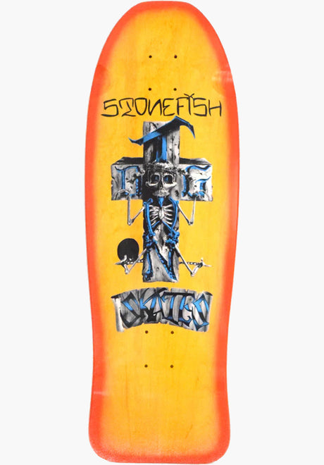 Dogtown Stonefish 80s ReIssue Deck yellow-stain – Vorderansicht