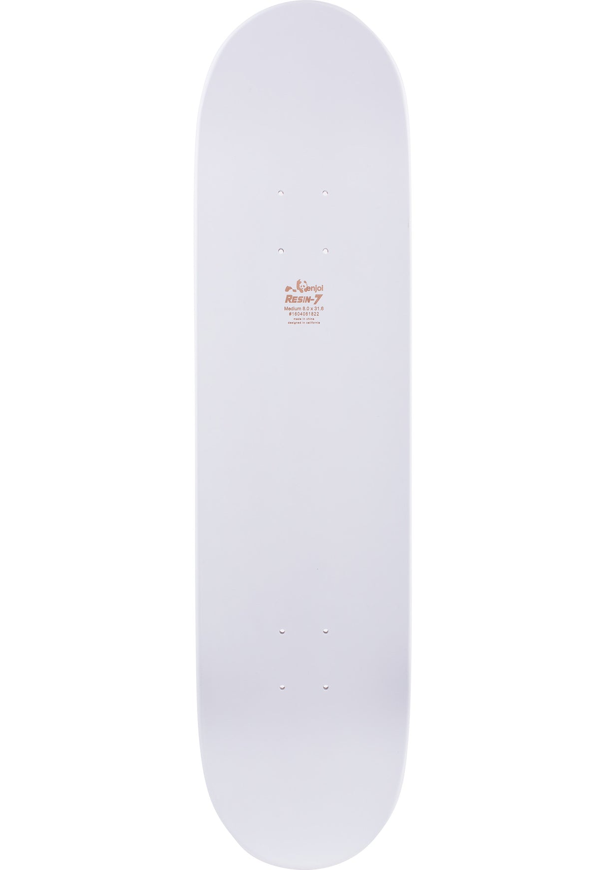 Enjoi Whitey Panda Logo Wide R7 Deck white – Rückenansicht