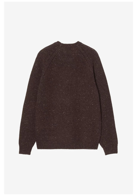 Carhartt WIP Anglistic Sweater Strickpullover speckled-tobacco – Rückenansicht