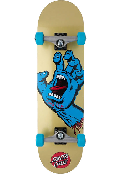 Santa-Cruz Screaming Hand Large Komplettboard brown-blue – Vorderansicht